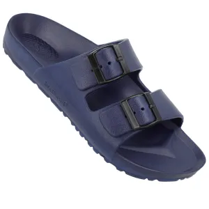 Walkaroo Men Slip On Slide Sandals - WC4808 Blue Walkaroo Men Slip On Slide Sandals - WC4808 Blue