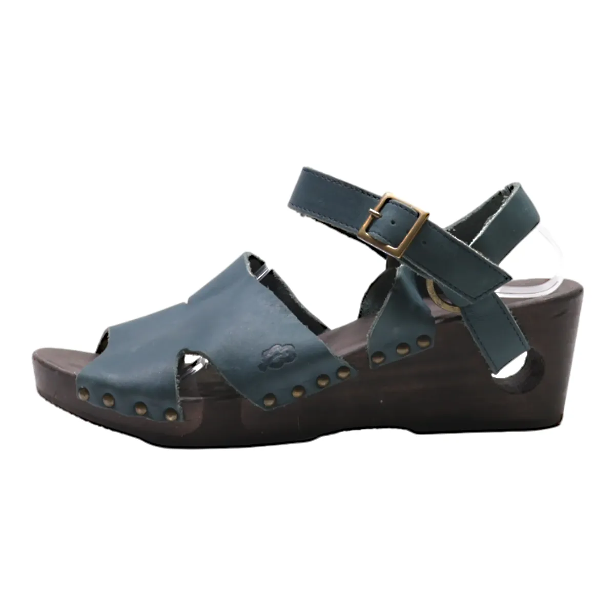Wedge Heels Blue Suede Womens UK 8