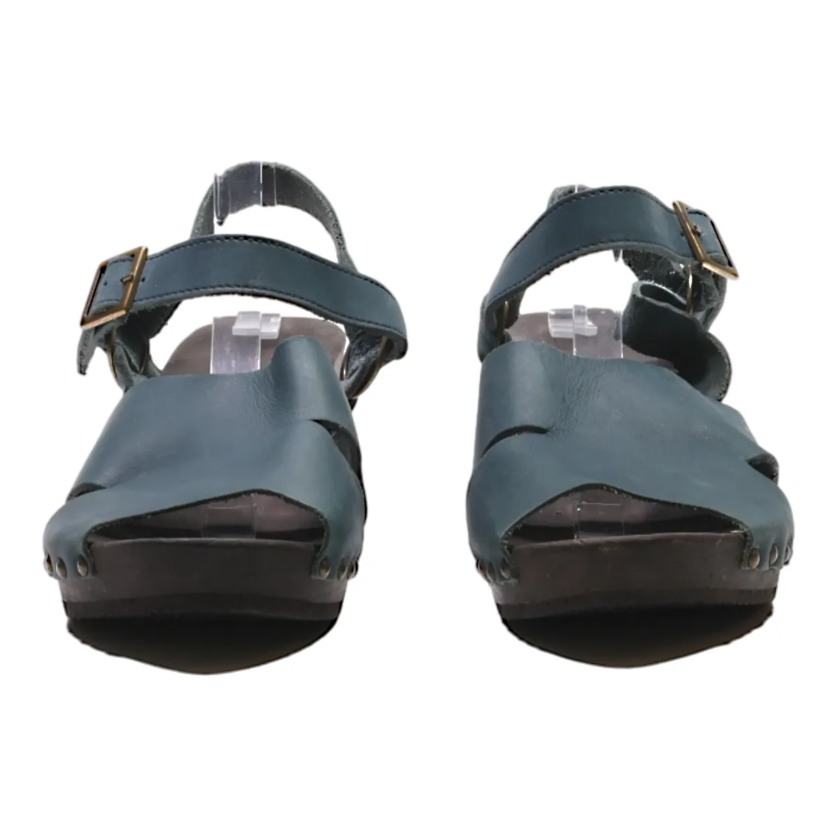Wedge Heels Blue Suede Womens UK 8