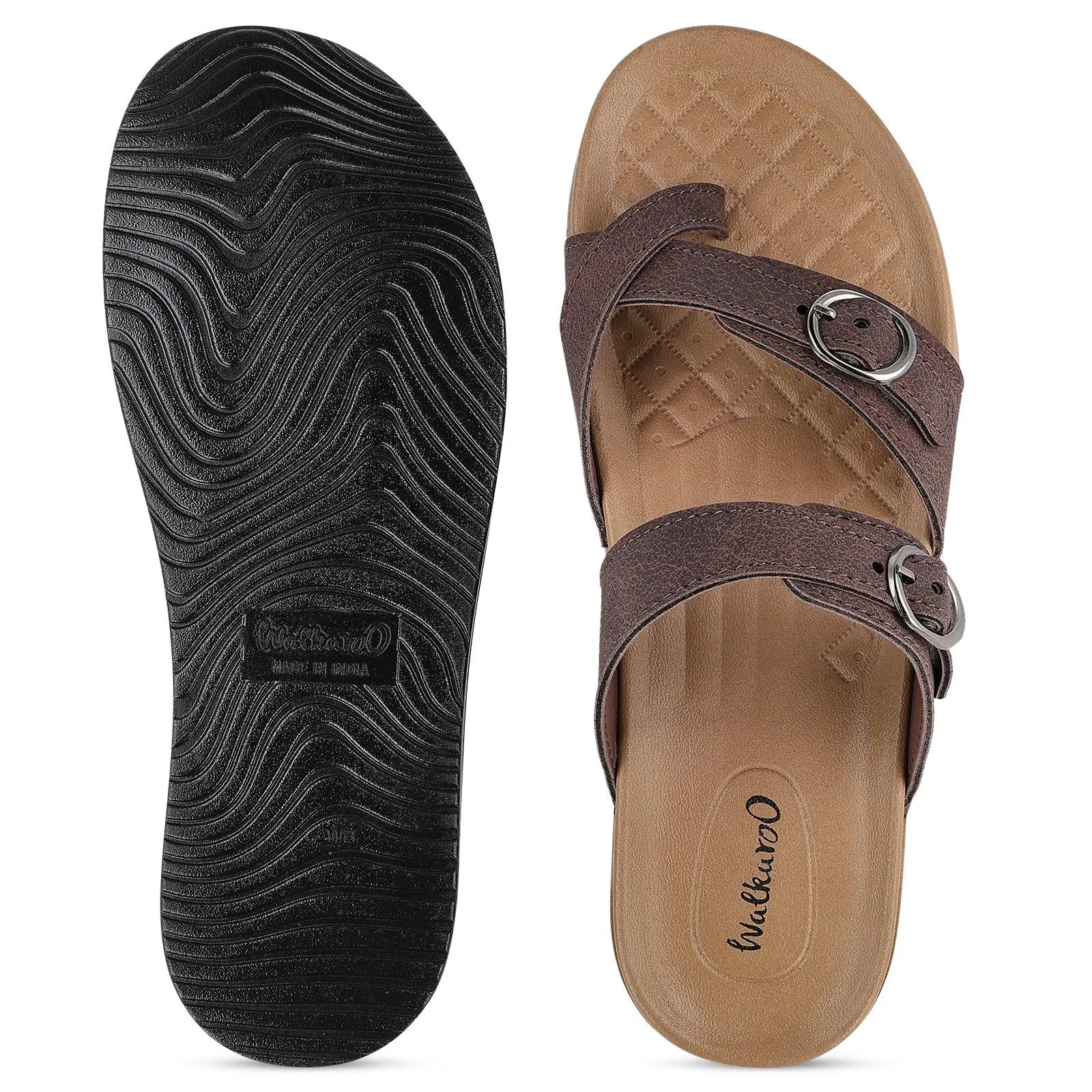 Women's Daily Wear Comfort Sandals - WE2501 BROWN