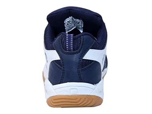 ZEEFOX Ryder Men's (Non-Marking) PU Badminton Shoes Navy Blue