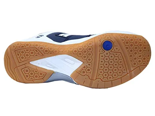 ZEEFOX Ryder Men's (Non-Marking) PU Badminton Shoes Navy Blue